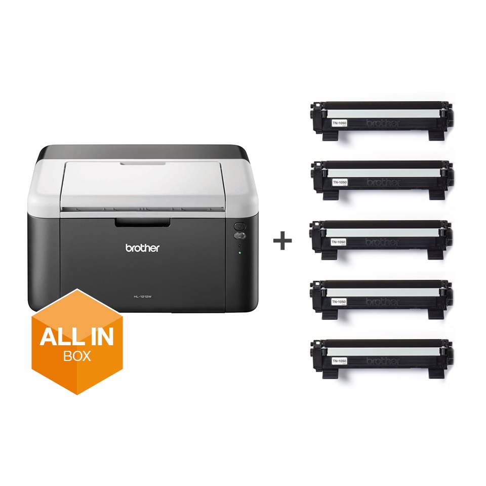 0074701 Laser Printer + 5 Toners (TN-1050) - Image 1