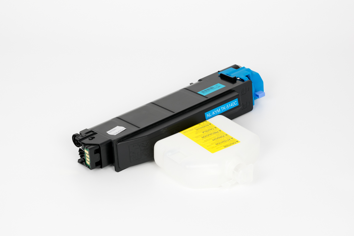 4603227 Compatible Cyan Toner Cartridge + Waste Box (TK-5140C) - Image 1