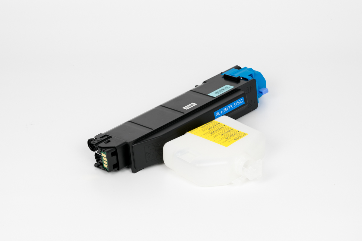 4603231 Compatible Cyan Toner Cartridge + Waste Box (TK-5150C) - Image 1