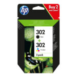Original Black + Colour Inkjet Cartridge (302)