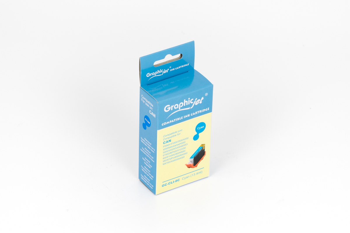 4604004 Compatible Cyan Cartridge ( With Chip) (CLI-8C) - Image 1