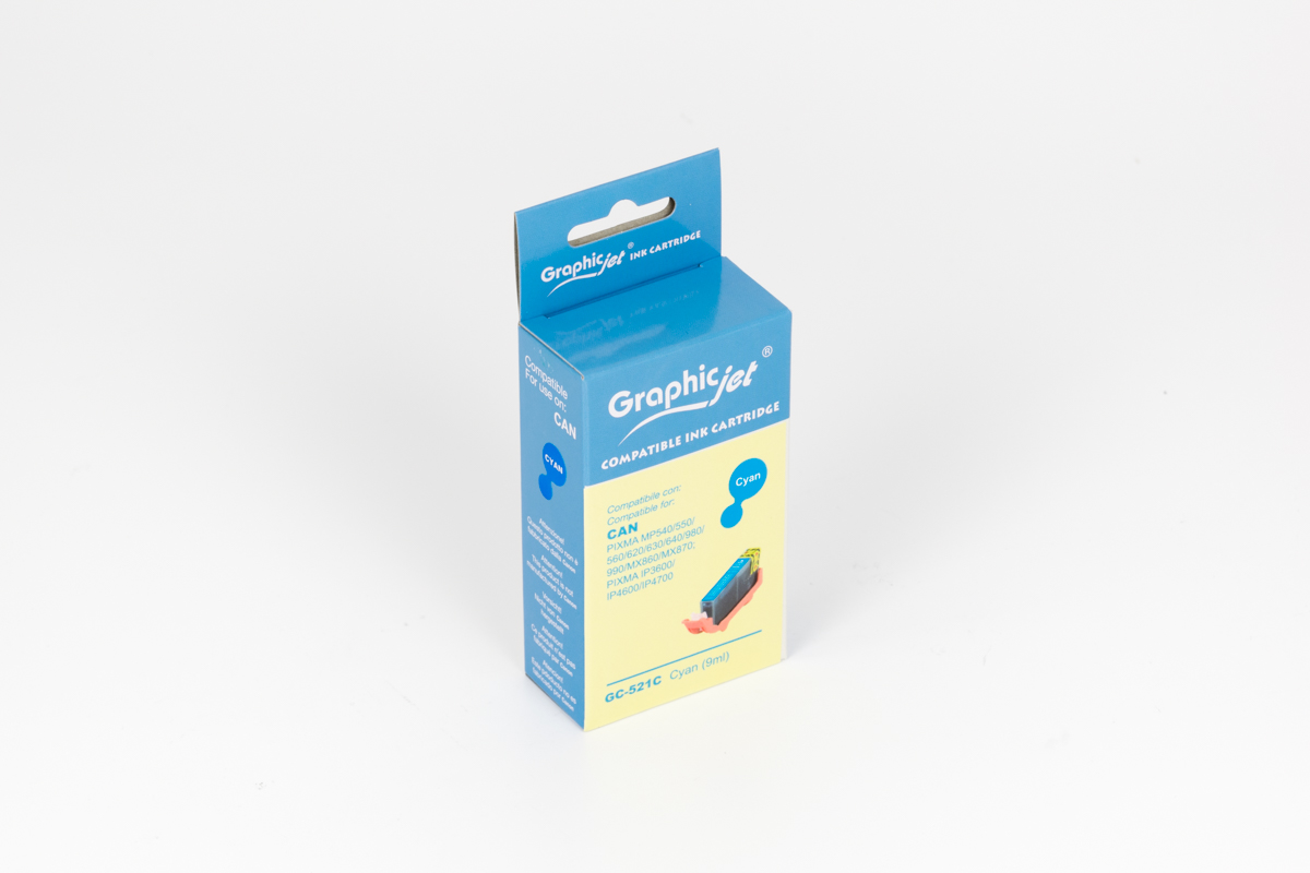 4606578 Compatible Cyan Cartridge ( With Chip) (CLI-521C) - Image 1