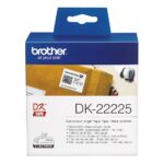 Original Continuous Length Paper Label Roll (38mm x 30,48mt) Black on White