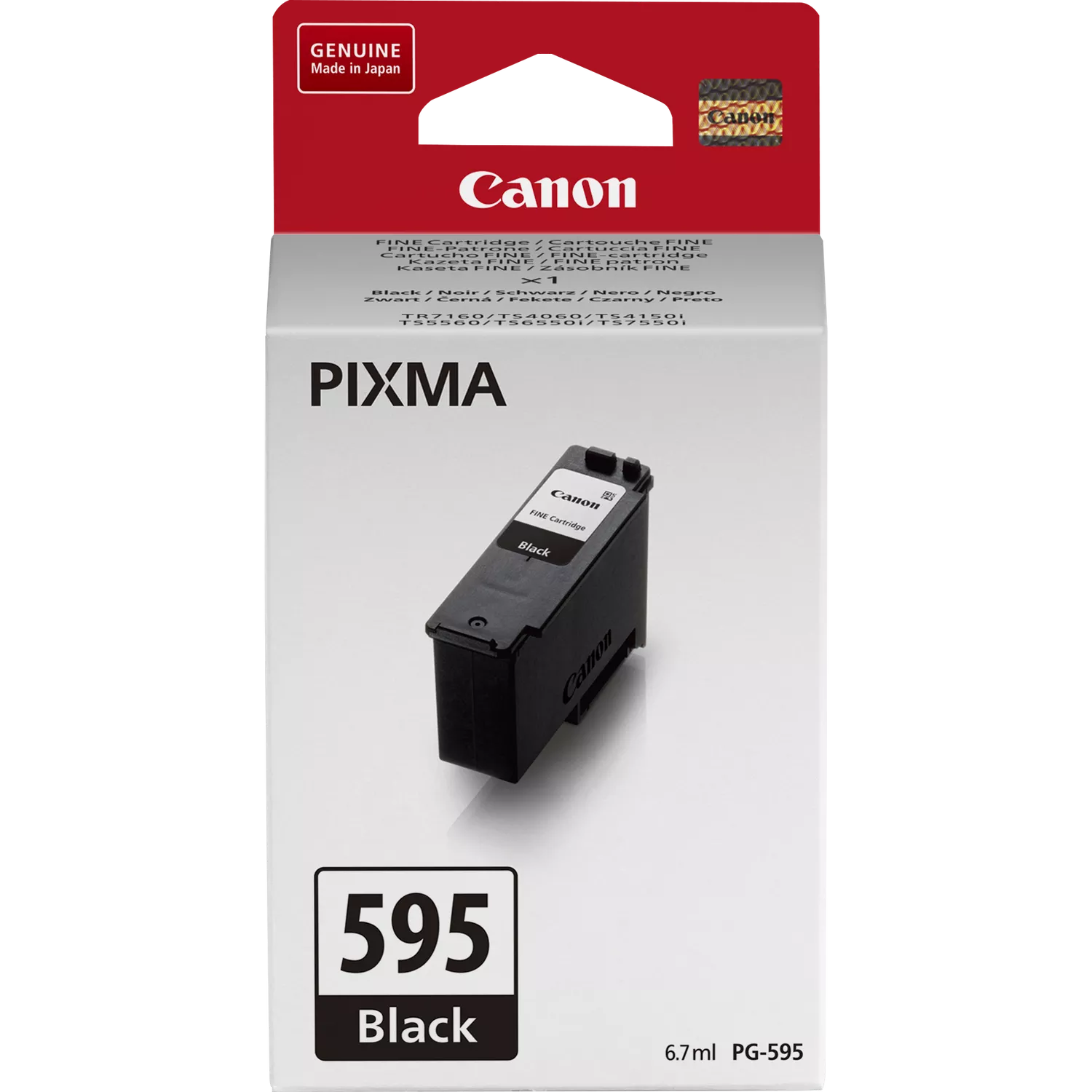 4610621 Original Black Cartridge (PG-595) - Image 1